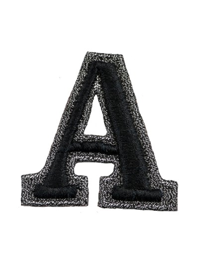 Letra D - Parches bordados de letras termoadhesivas de 3 pulgadas con parte  trasera de pegamento, parches de apliques del alfabeto para ropa